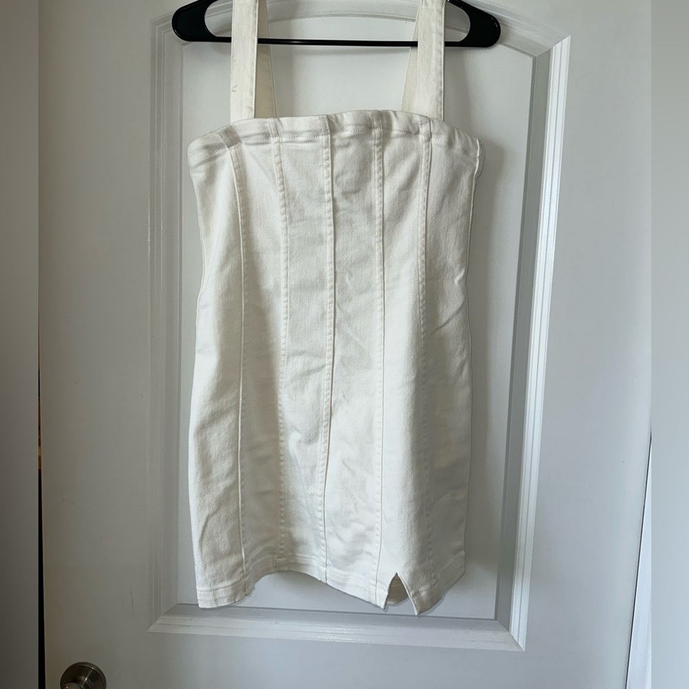 CORONADO CORSET DRESS IN PEARLY WHITE